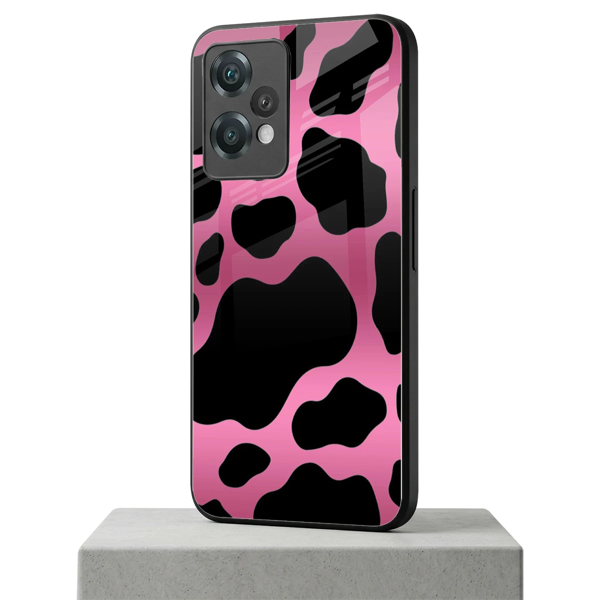 Black Pink Swirl oneplus nord ce 2 lite mobile cover | shockproof glass phone case