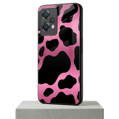 Black Pink Swirl oneplus nord ce 2 lite mobile cover | shockproof glass phone case