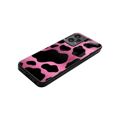 Black Pink Swirl stylish phone case for oneplus nord ce 2 lite | glossy glass and slim fit