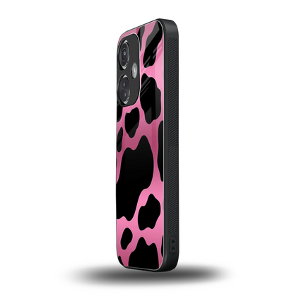 Black Pink Swirl oneplus nord ce 3 mobile cover | shockproof glass phone case