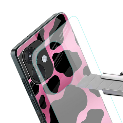 Black Pink Swirl stylish phone case for oneplus nord ce 3 | glossy glass and slim fit