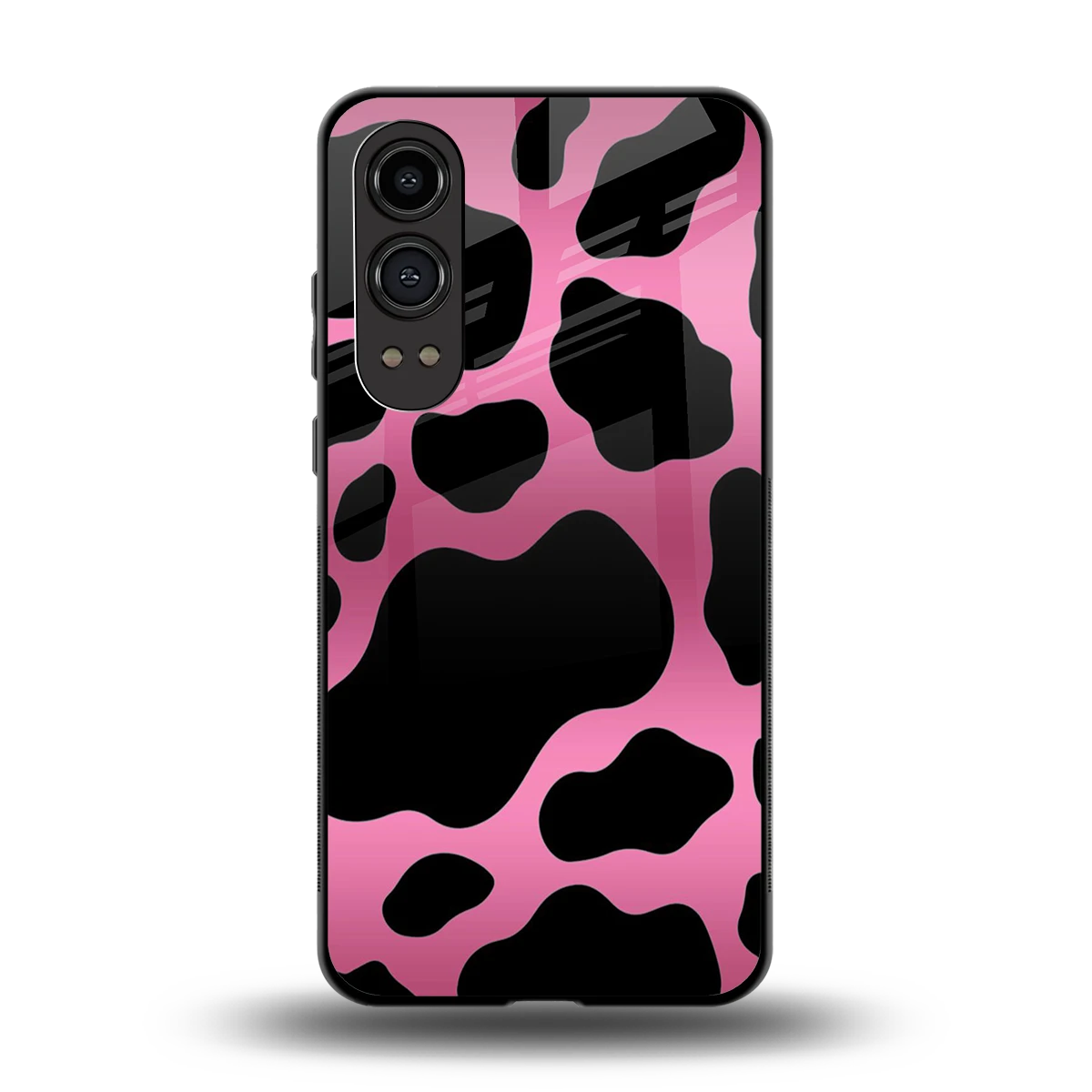 Black Pink Swirl back phone cover | glass case for oneplus nord ce 4 lite