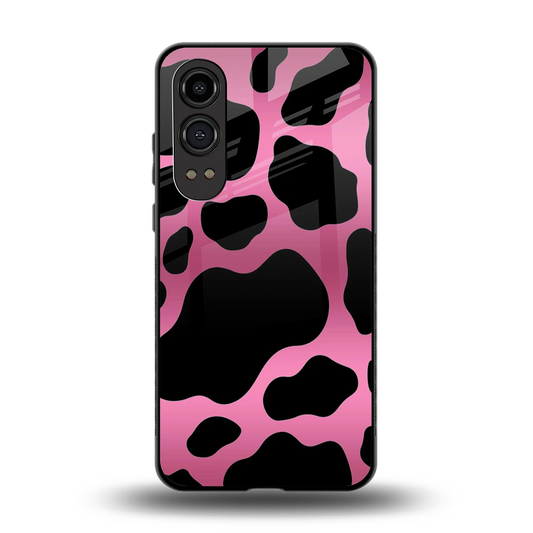 Black Pink Swirl back phone cover | glass case for oneplus nord ce 4 lite