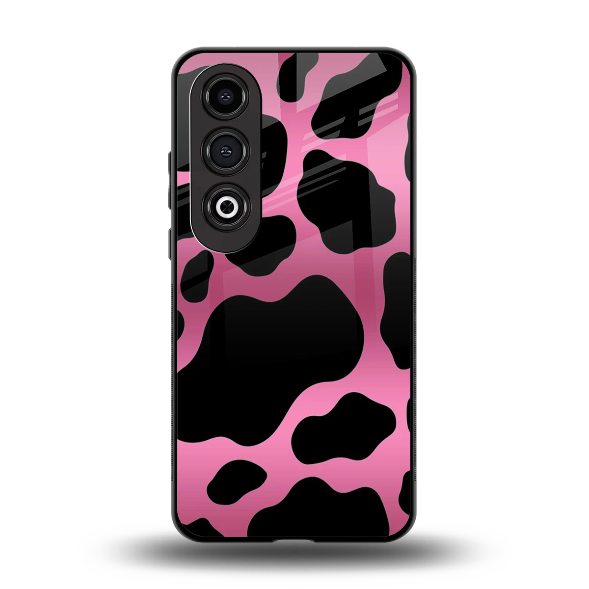 Black Pink Swirl back phone cover | glass case for oneplus nord ce 4