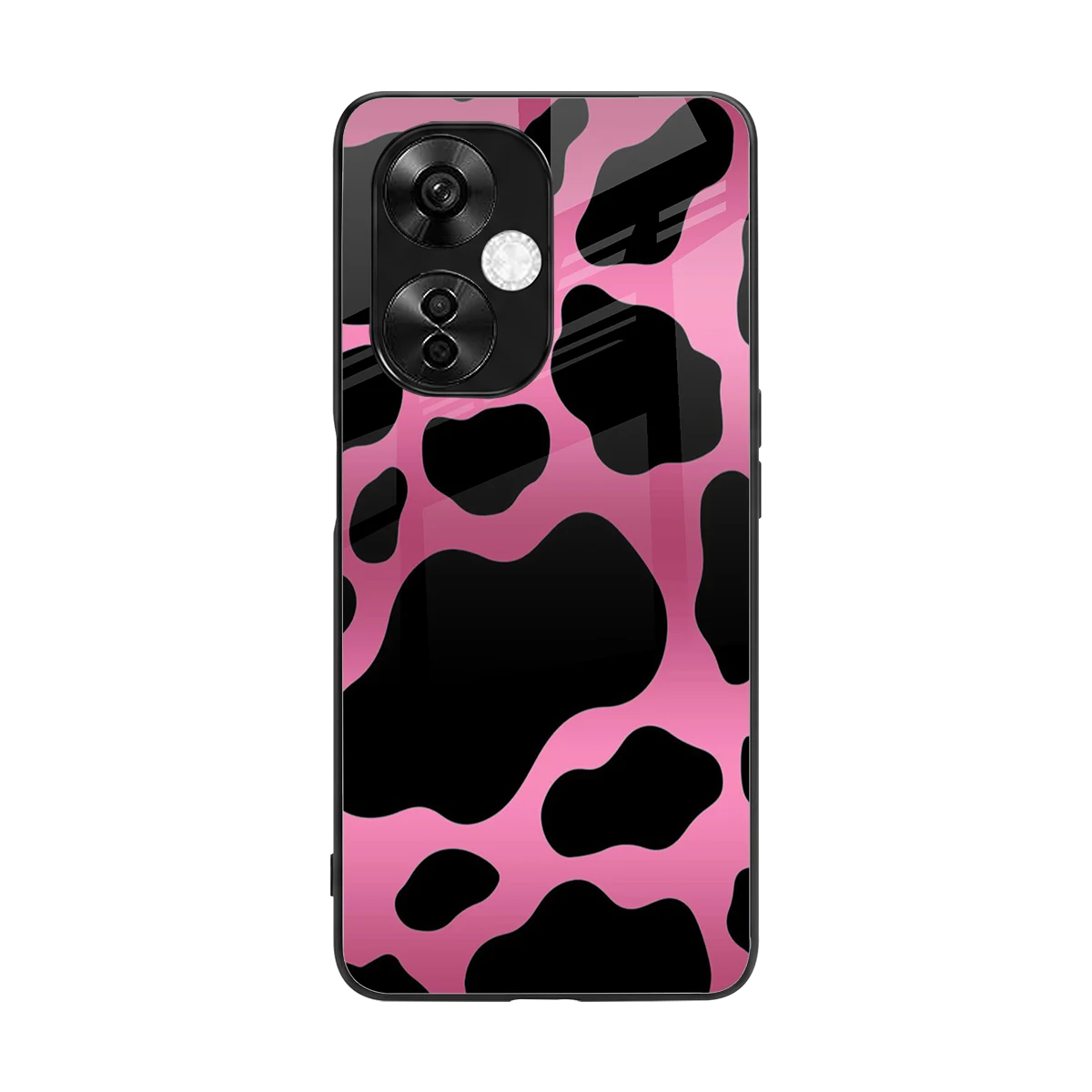 Black Pink Swirl back phone cover | glass case for oneplus nord ce 3 lite
