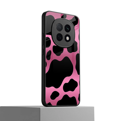 Black Pink Swirl oppo f29 pro 5g mobile cover | shockproof glass phone case