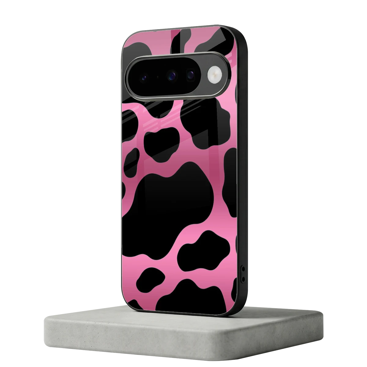 Black Pink Swirl google pixel 10 mobile cover | shockproof glass phone case