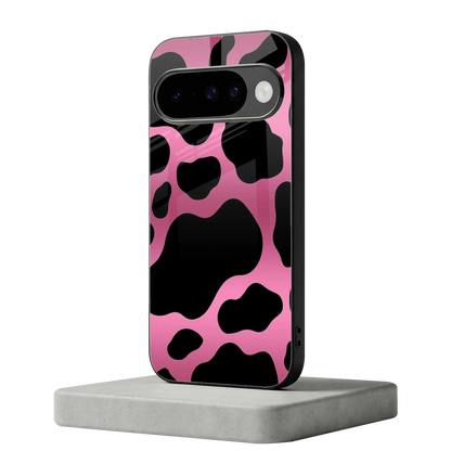 Black Pink Swirl google pixel 10 mobile cover | shockproof glass phone case