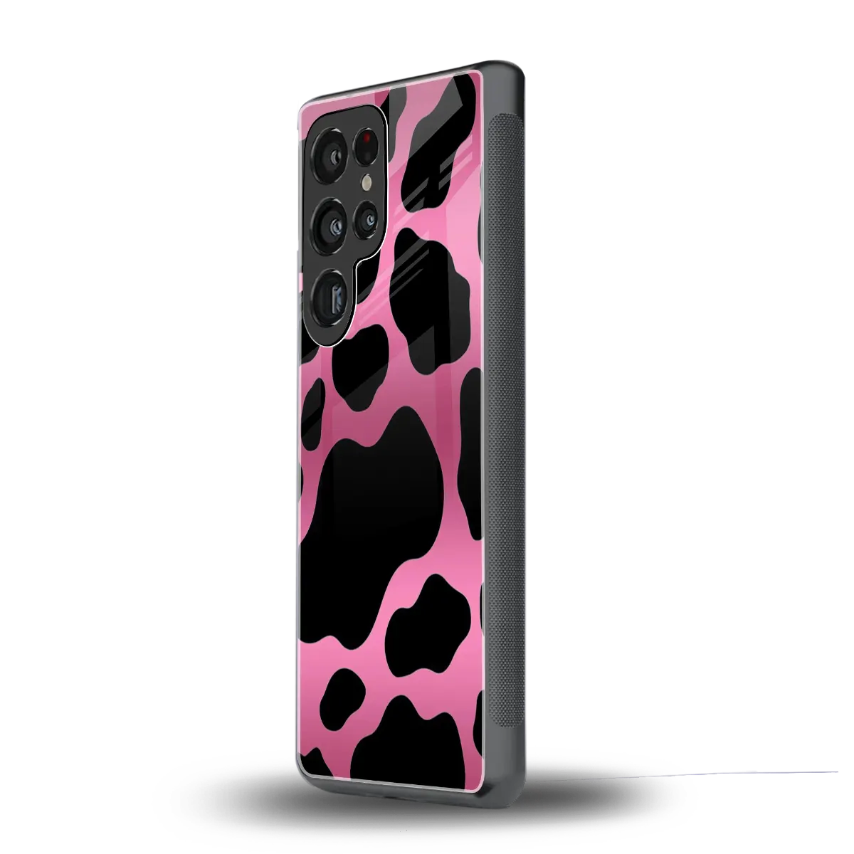 Black Pink Swirl samsung galaxy s26 ultra mobile cover | shockproof glass phone case