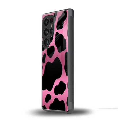 Black Pink Swirl samsung galaxy s26 ultra mobile cover | shockproof glass phone case
