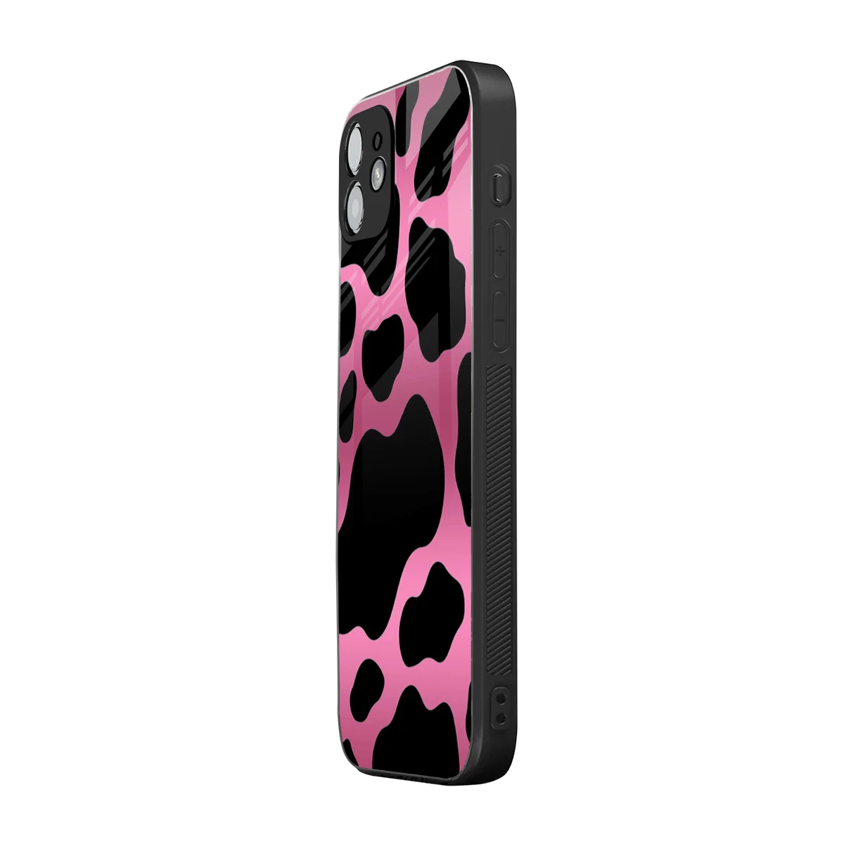 Black Pink Swirl iphone 11 mobile cover | shockproof glass phone case