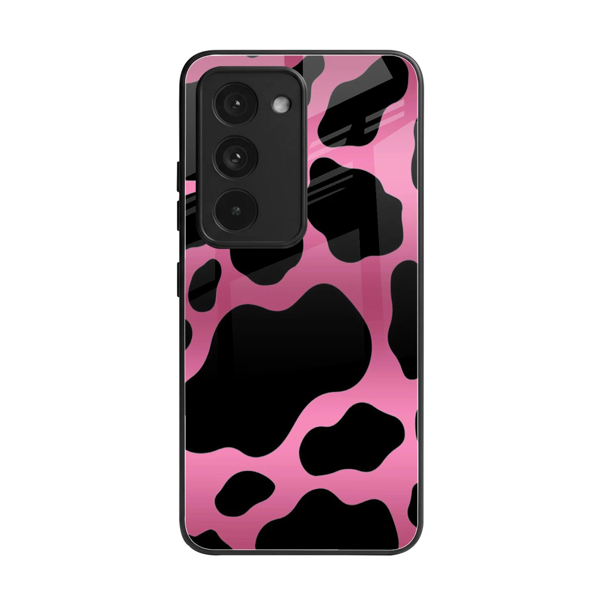 Black Pink Swirl back phone cover | glass case for redmi 15 5g
