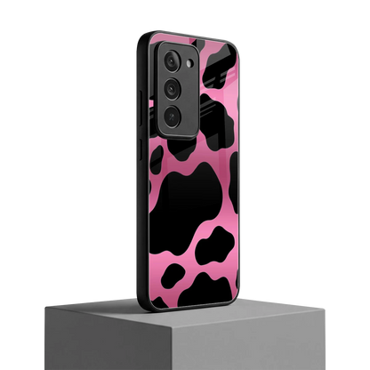 Black Pink Swirl redmi 15 5g mobile cover | shockproof glass phone case