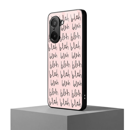 Blah Blah Blah oneplus nord ce5 5g mobile cover | shockproof glass phone case
