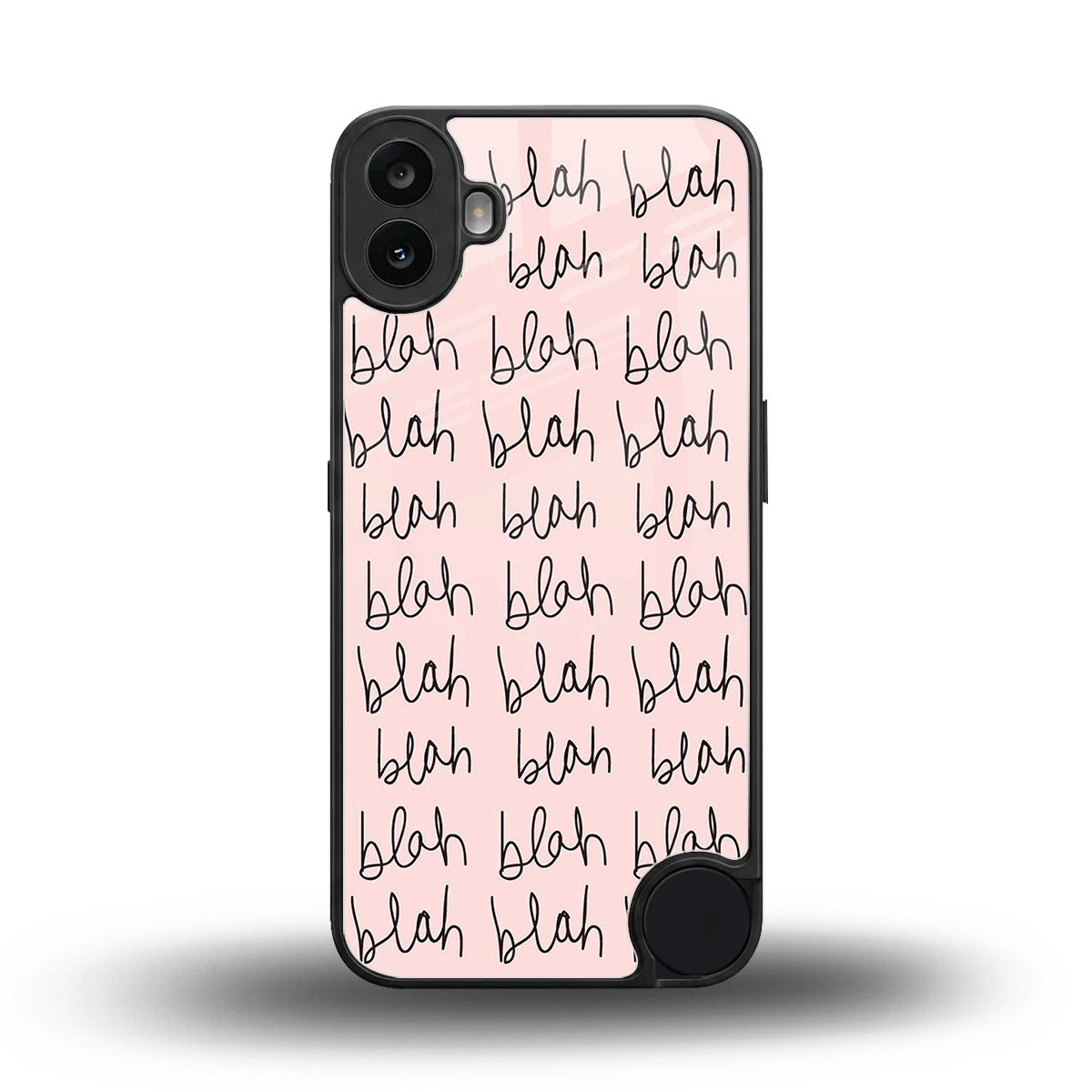 Blah Blah Blah back phone cover | glass case for cmf nothing phone 1