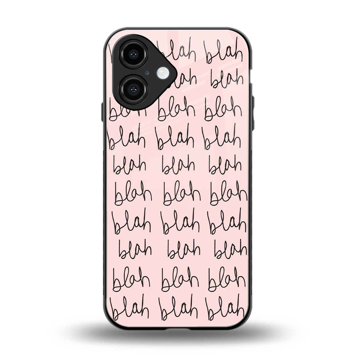 Blah Blah Blah Phone Case for Iphone 16 | Glass Case