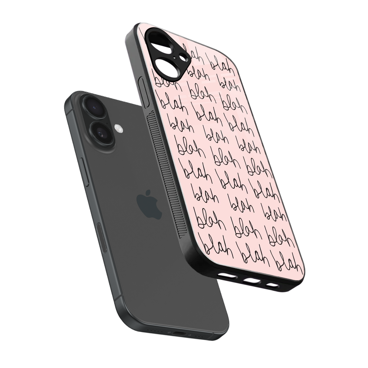 Blah Blah Blah Phone Case for Iphone 16 | Glass Case