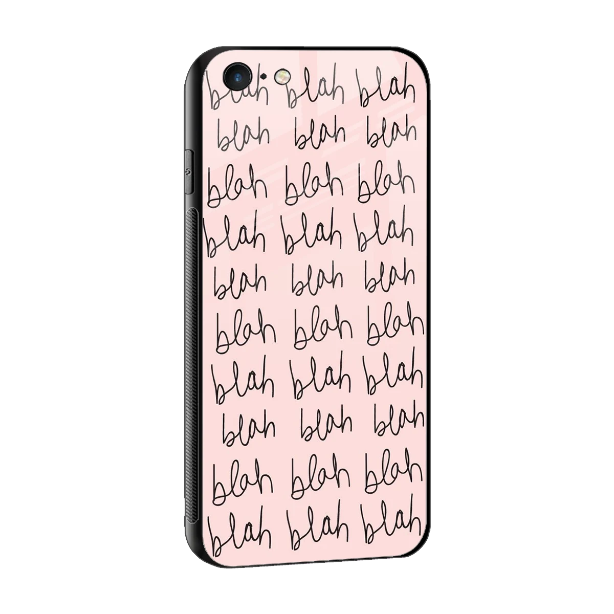 Blah Blah Blah sleek iphone 6s plus cover with tempered glass back and TPU edges
