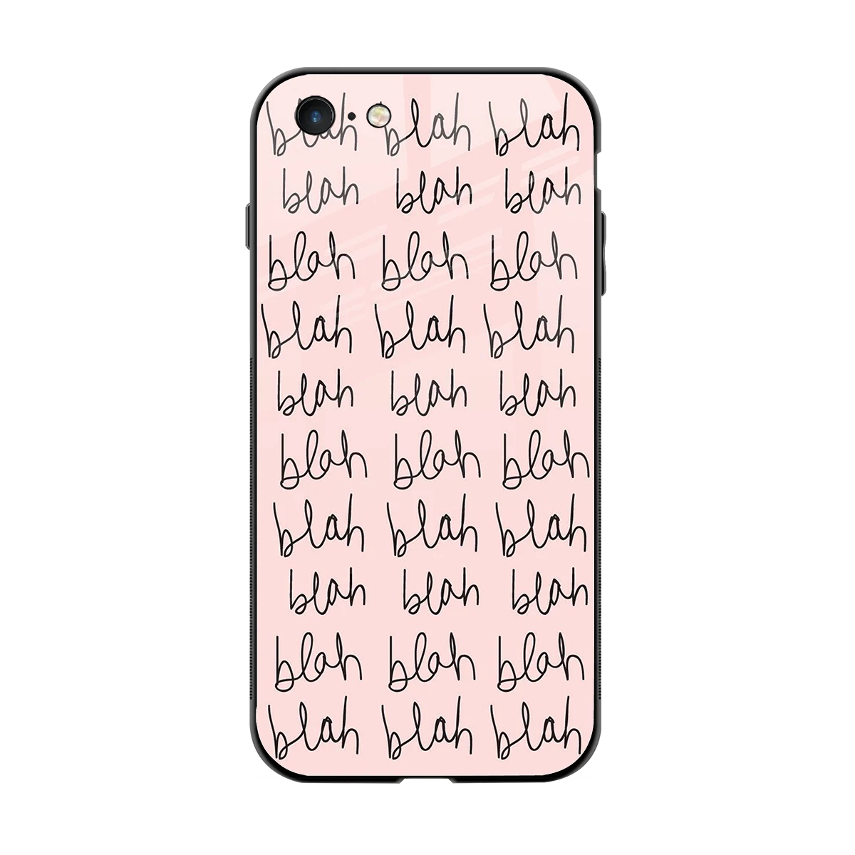Blah Blah Blah back phone cover | glass case for iphone 6