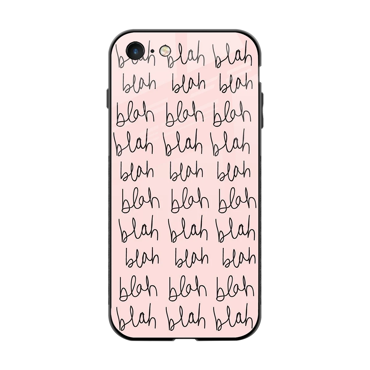 Blah Blah Blah back phone cover | glass case for iphone 7