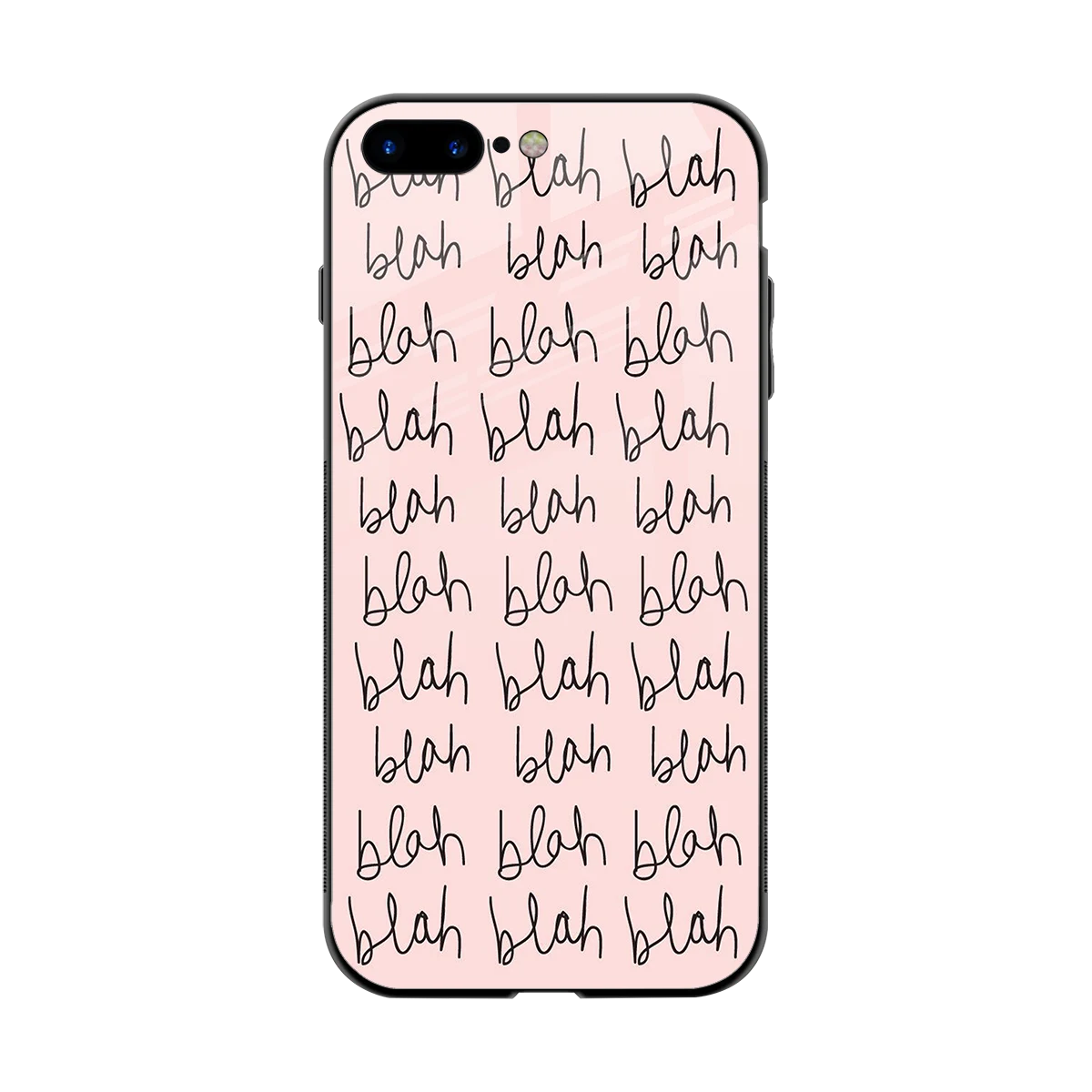 Blah Blah Blah back phone cover | glass case for iphone 8 plus