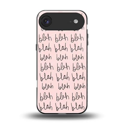 Blah Blah Blah back phone cover | glass case for iphone air