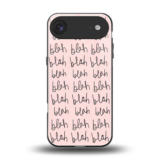 Blah Blah Blah back phone cover | glass case for iphone air
