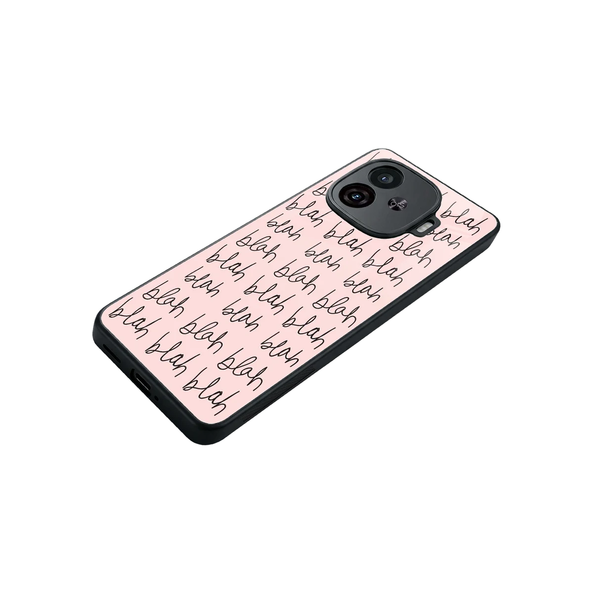 Blah Blah Blah stylish phone case for iqoo neo 10r 5g | glossy glass and slim fit