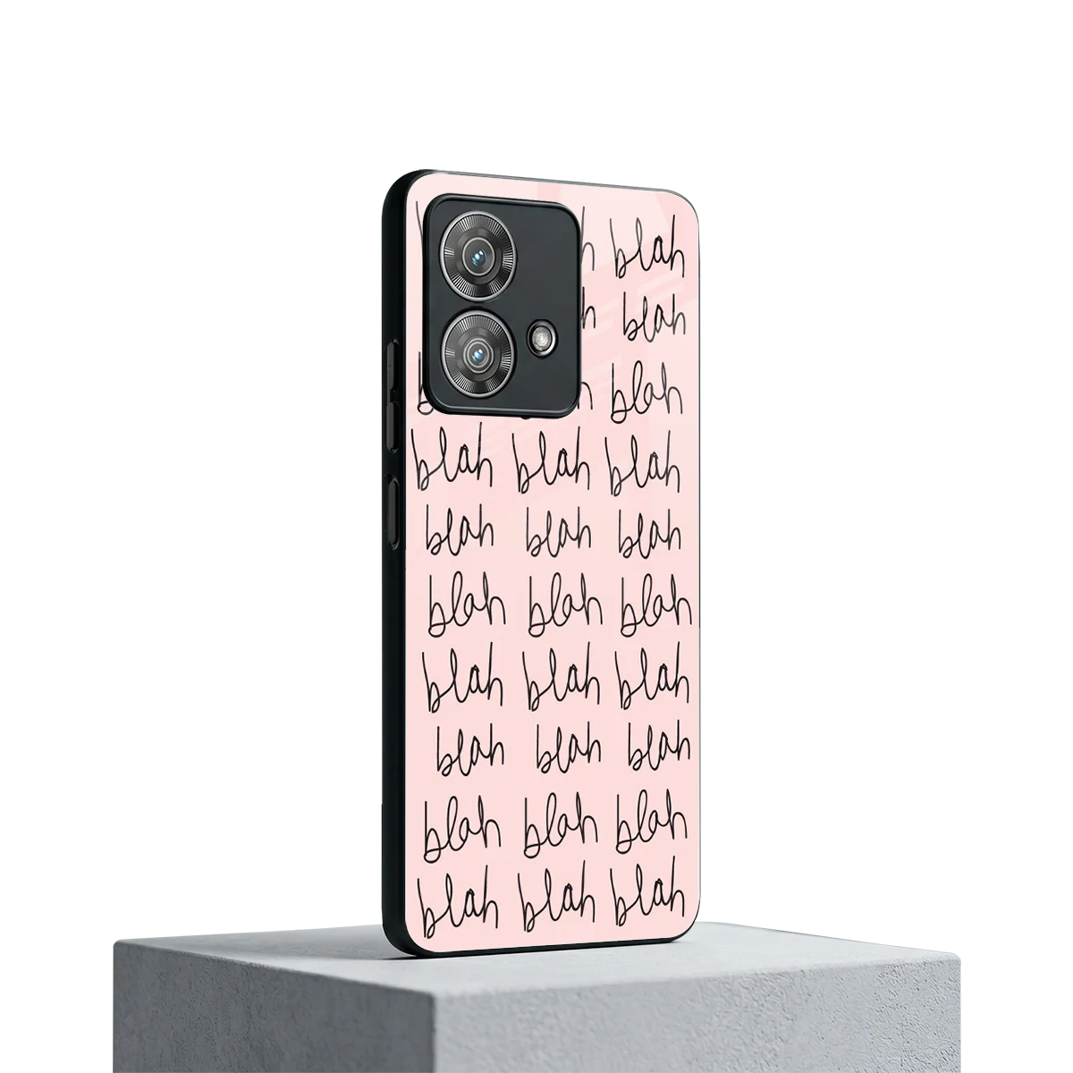 Blah Blah Blah motorola edge 40 neo 5g mobile cover | shockproof glass phone case