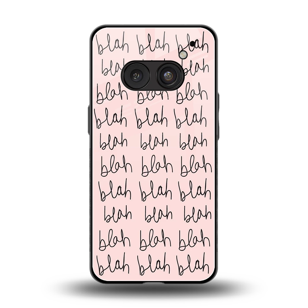 Blah Blah Blah back phone cover | glass case for nothing phone 2a plus