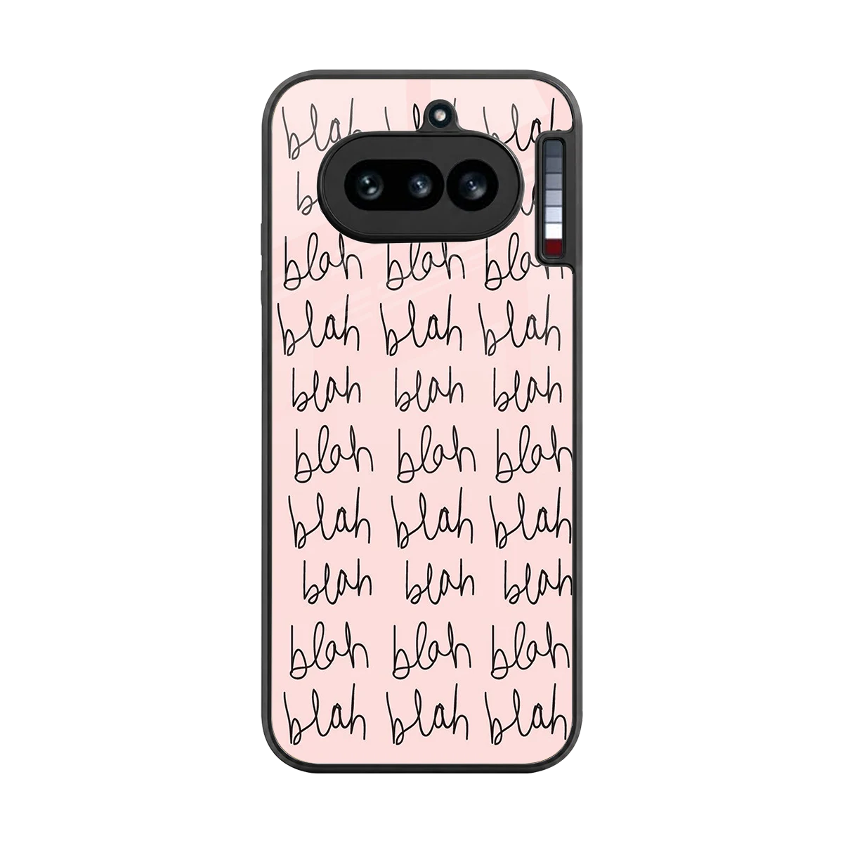 Blah Blah Blah back phone cover | glass case for nothing phone 4a
