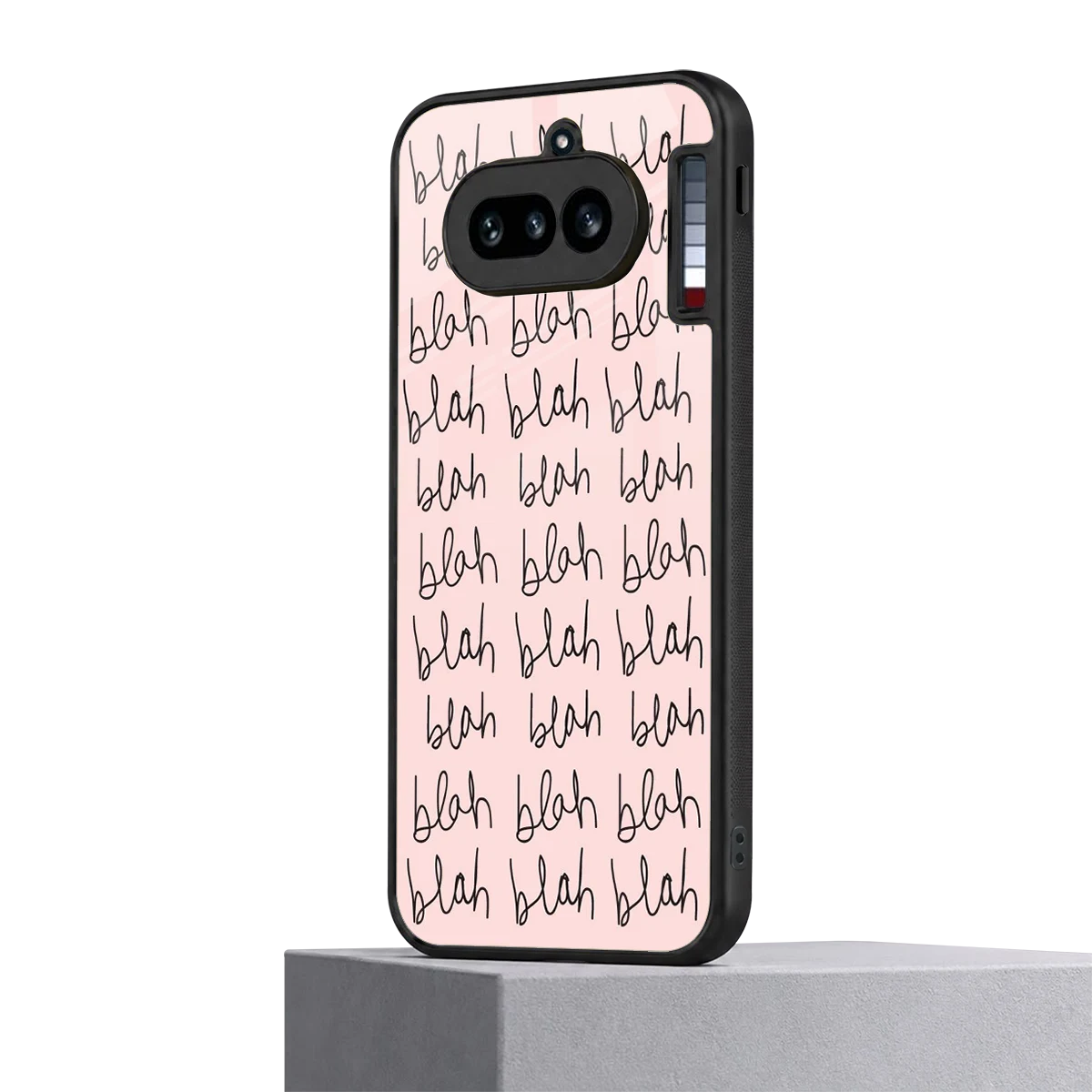 Blah Blah Blah nothing phone 4a mobile cover | shockproof glass phone case