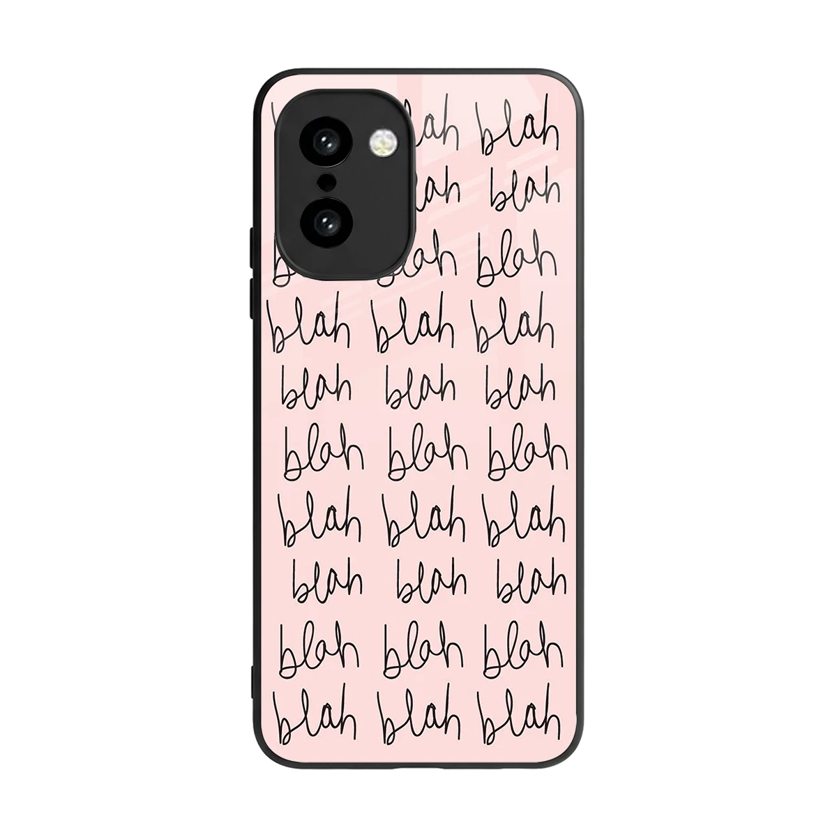 Blah Blah Blah back phone cover | glass case for oneplus 15r