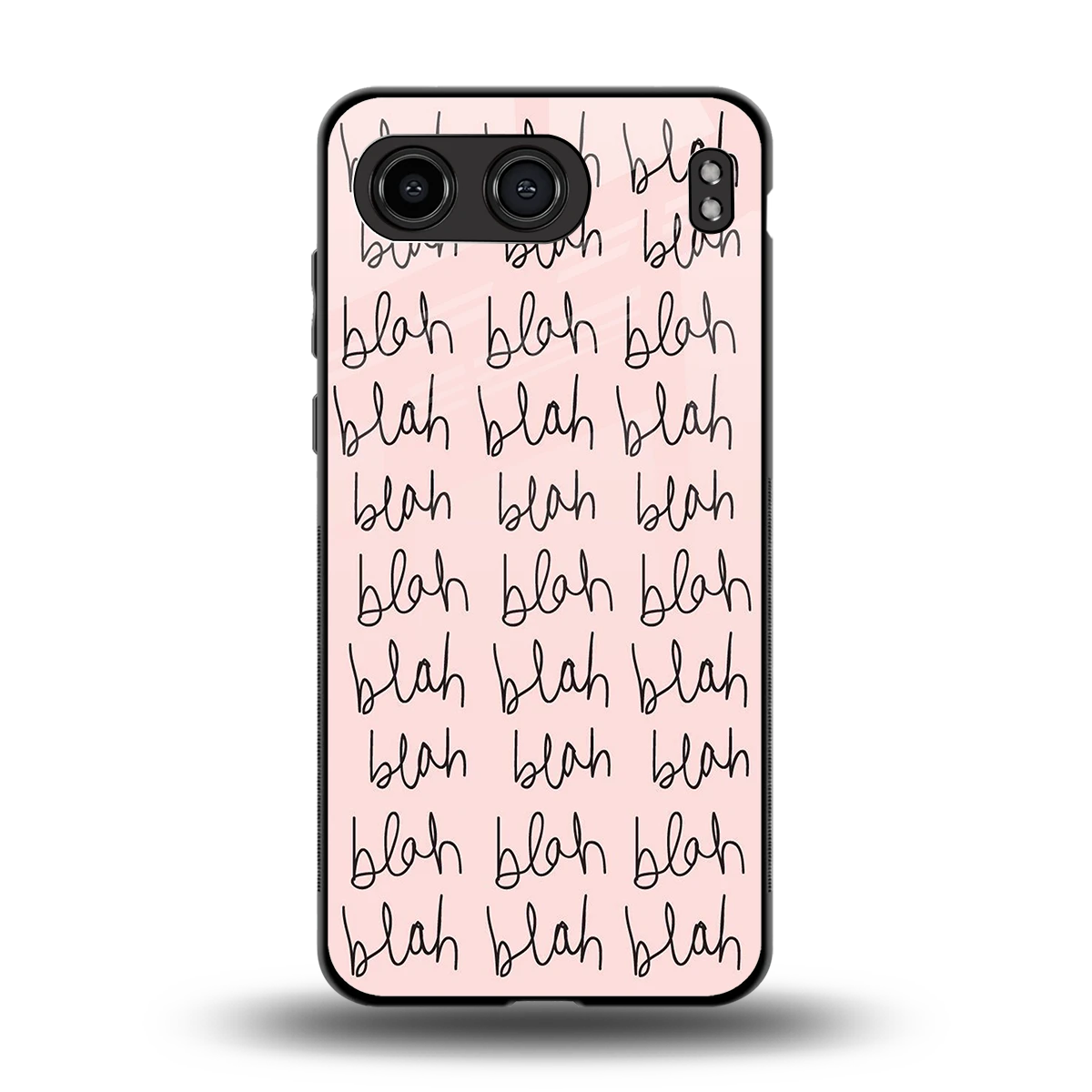 Blah Blah Blah back phone cover | glass case for oneplus nord 4