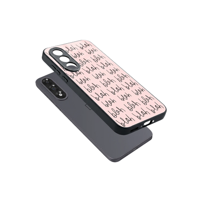 Blah Blah Blah sleek oneplus nord 5 cover with tempered glass back and TPU edges