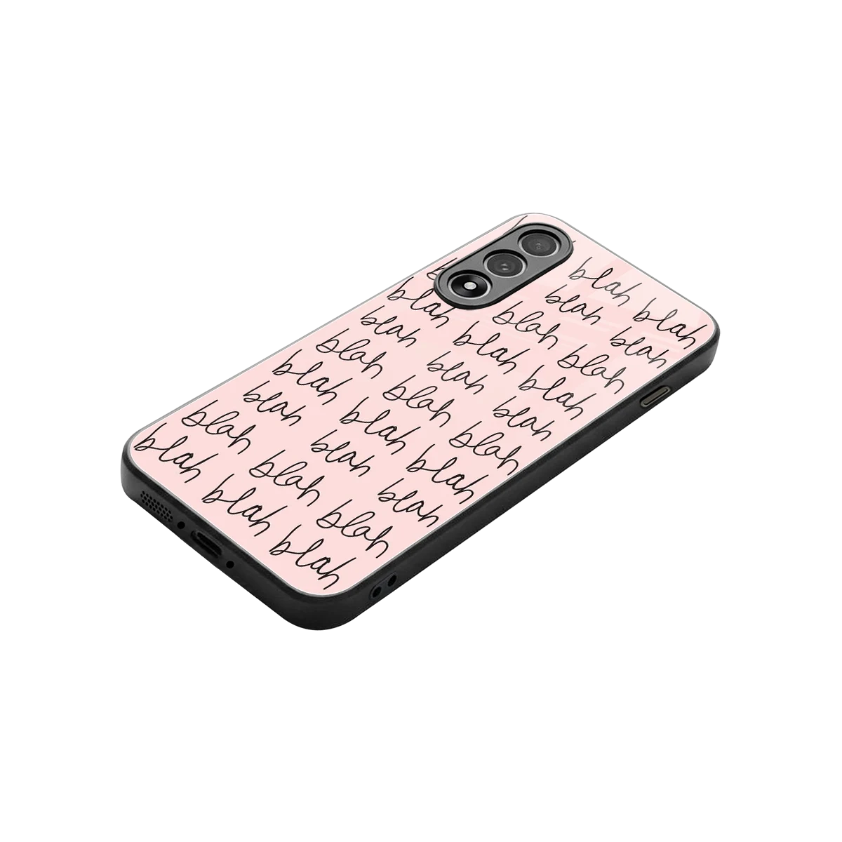 Blah Blah Blah stylish phone case for oneplus nord 5 | glossy glass and slim fit