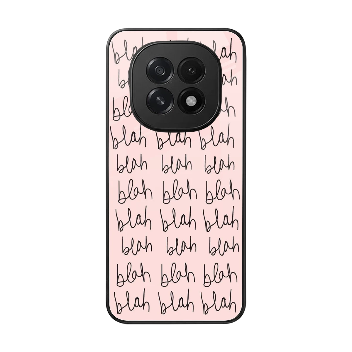 Blah Blah Blah back phone cover | glass case for oppo f29 5g