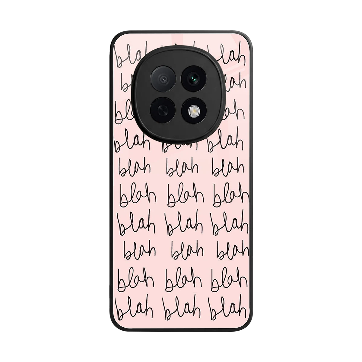 Blah Blah Blah back phone cover | glass case for oppo f29 pro 5g