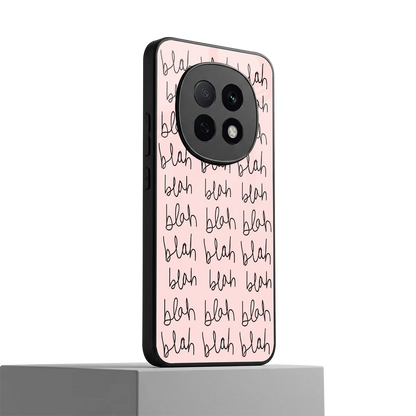 Blah Blah Blah oppo f29 pro 5g mobile cover | shockproof glass phone case