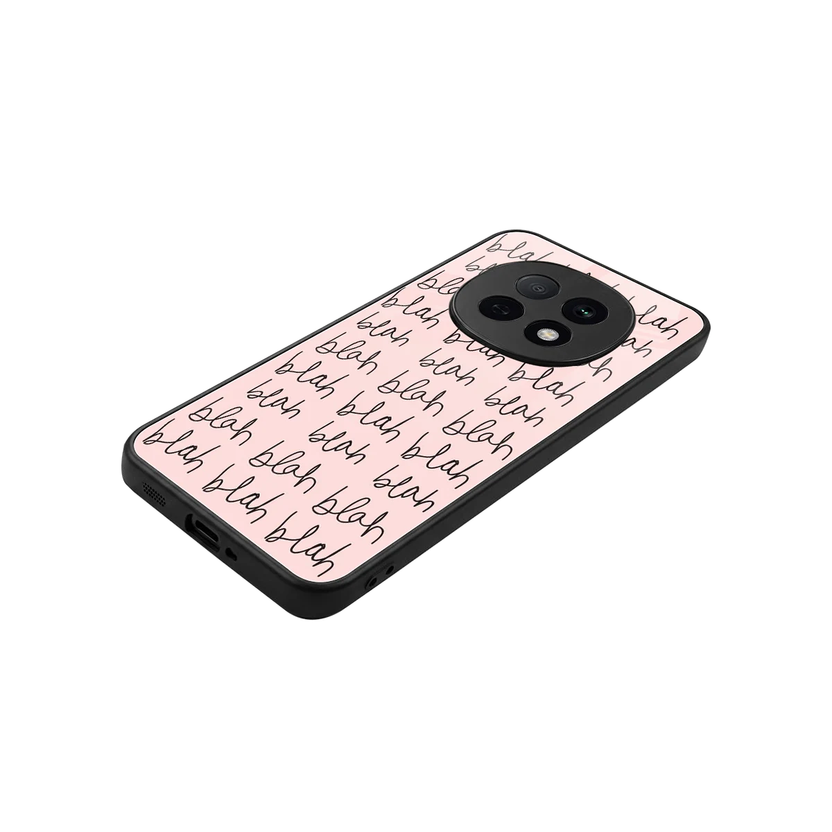 Blah Blah Blah stylish phone case for oppo f29 pro 5g | glossy glass and slim fit