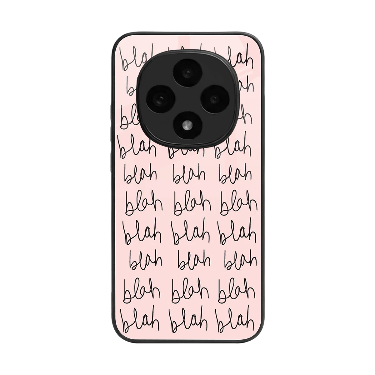 Blah Blah Blah back phone cover | glass case for oppo f31 pro 5g