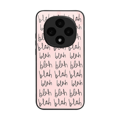 Blah Blah Blah back phone cover | glass case for oppo f31 pro 5g