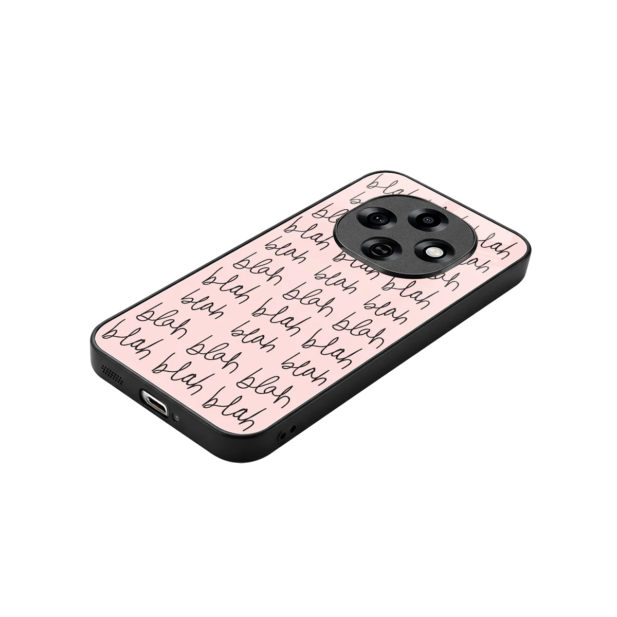 Blah Blah Blah stylish phone case for oppo f31 pro 5g | glossy glass and slim fit