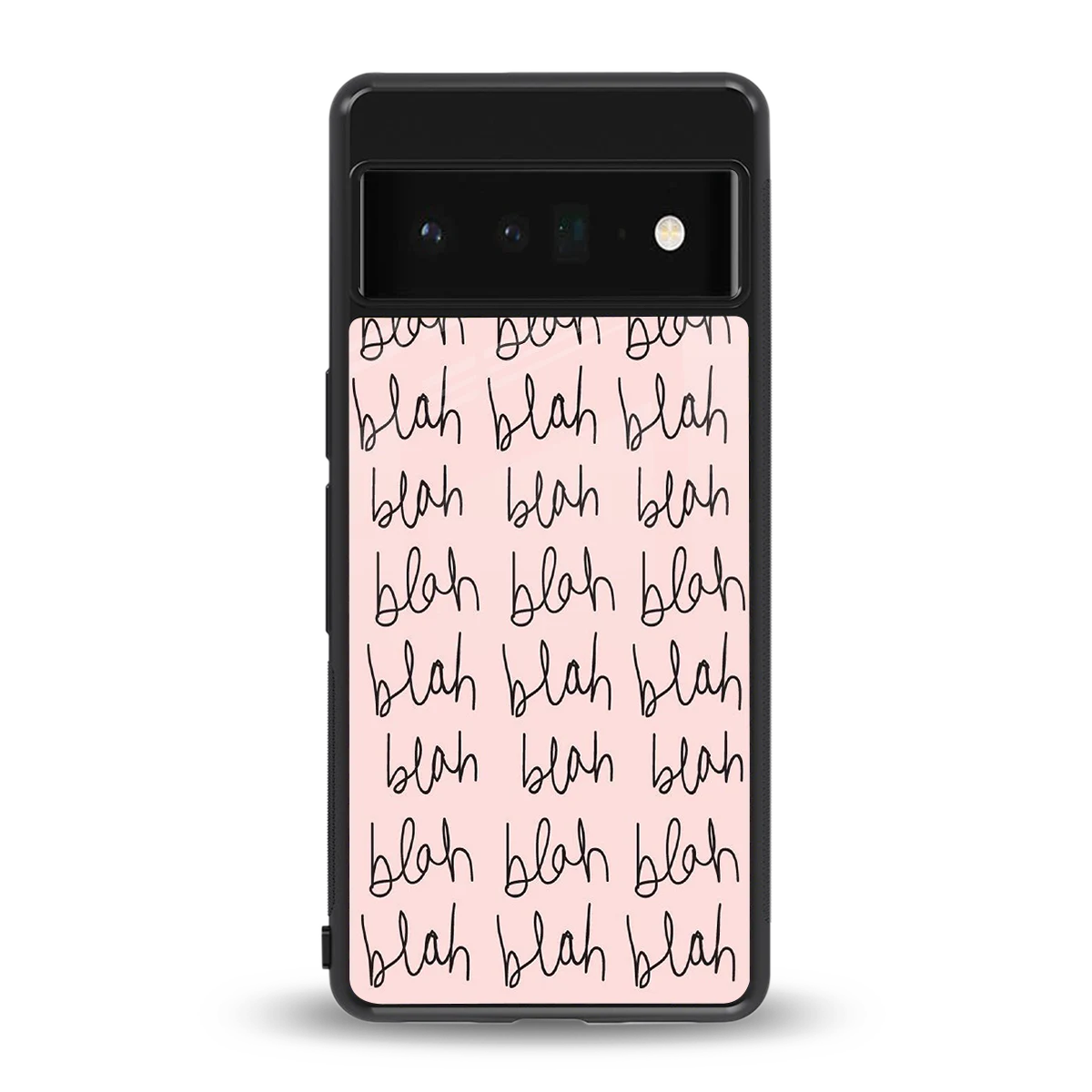 Blah Blah Blah back phone cover | glass case for google pixel 6 pro