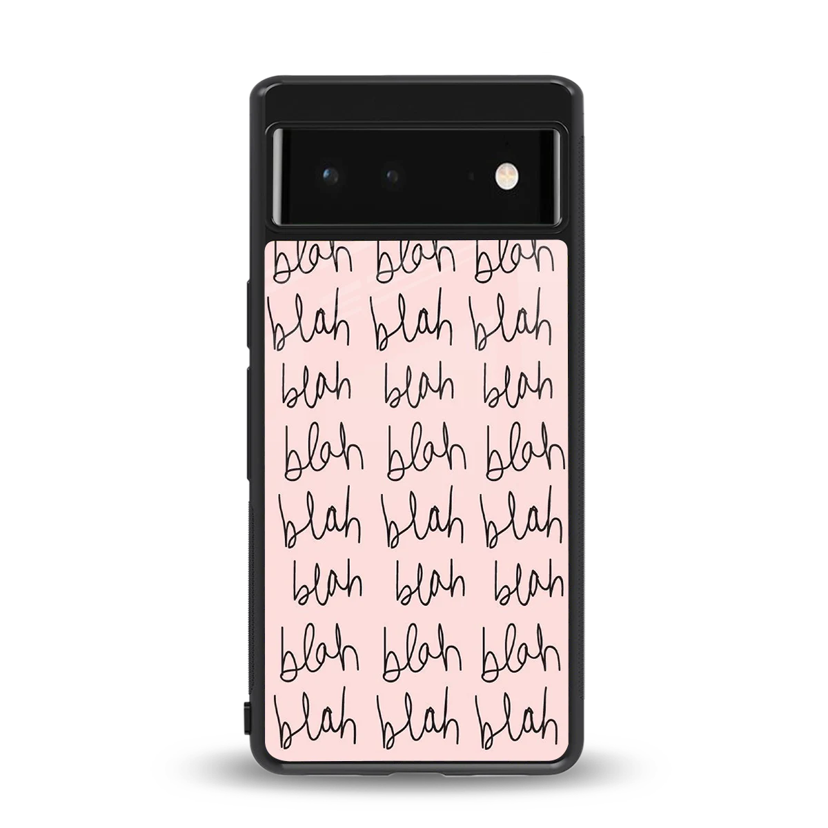Blah Blah Blah back phone cover | glass case for google pixel 6