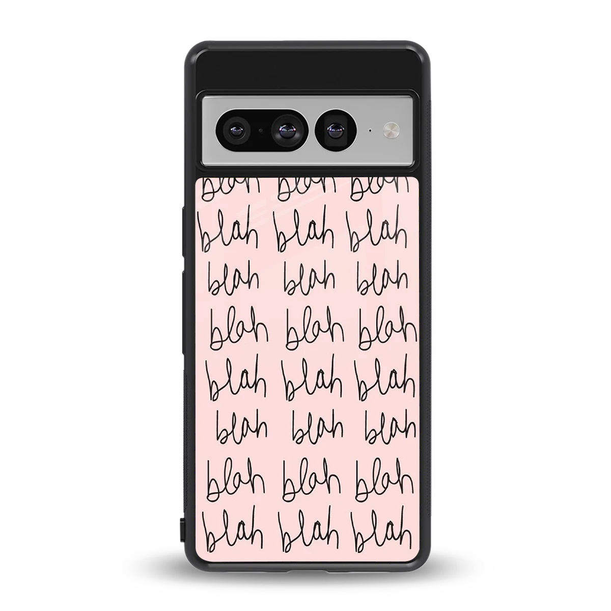 Blah Blah Blah back phone cover | glass case for google pixel 7 pro