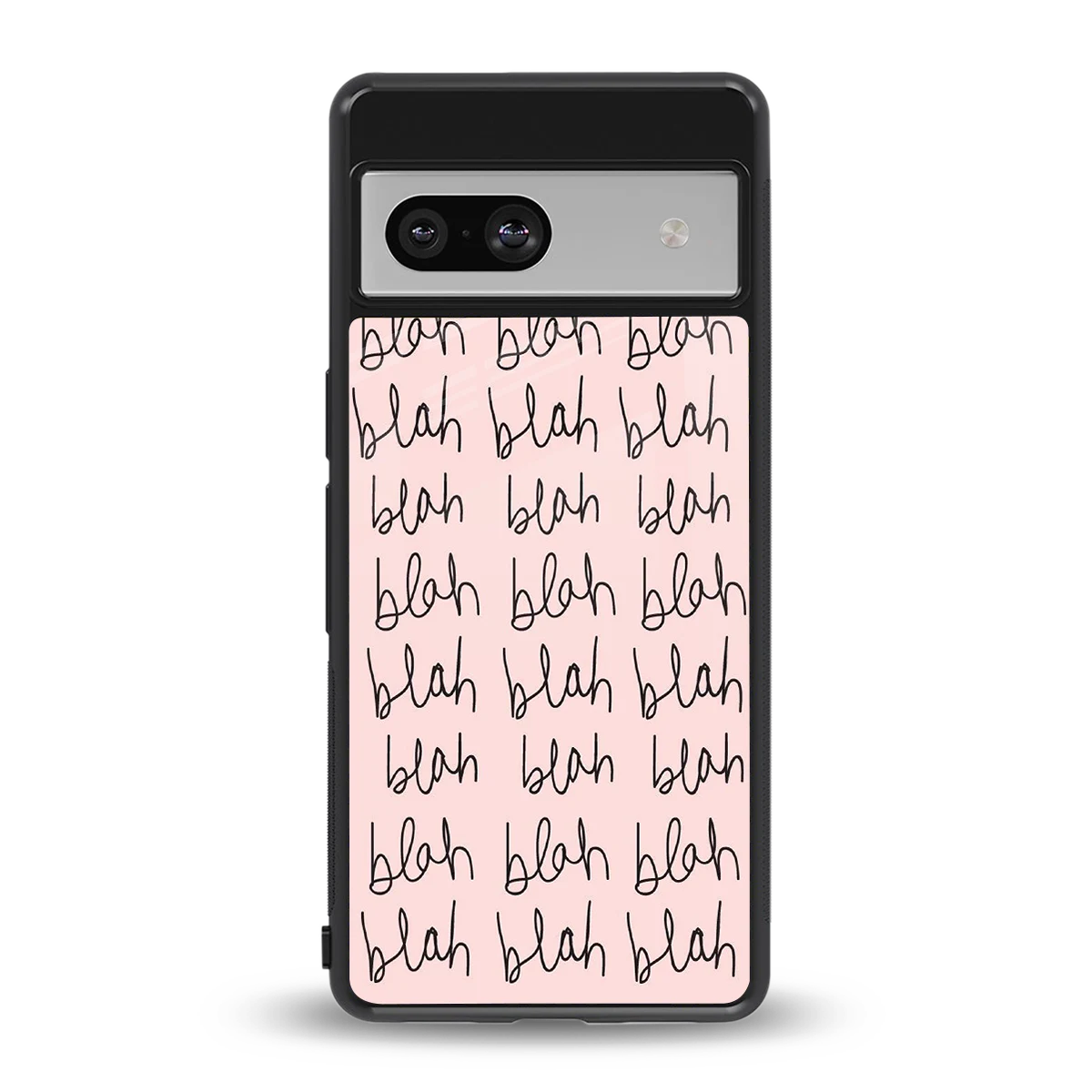 Blah Blah Blah back phone cover | glass case for google pixel 7a