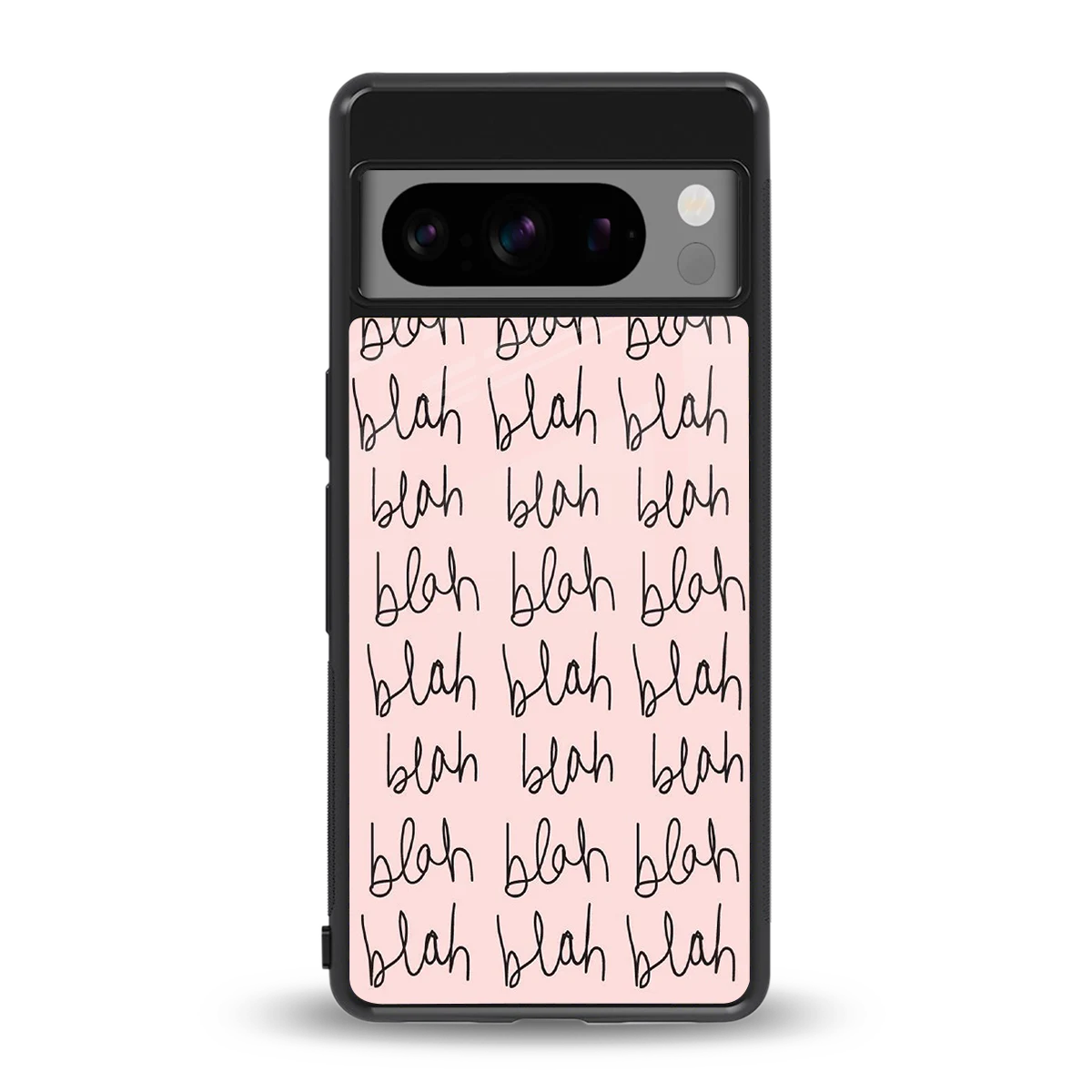 Blah Blah Blah back phone cover | glass case for google pixel 8 pro