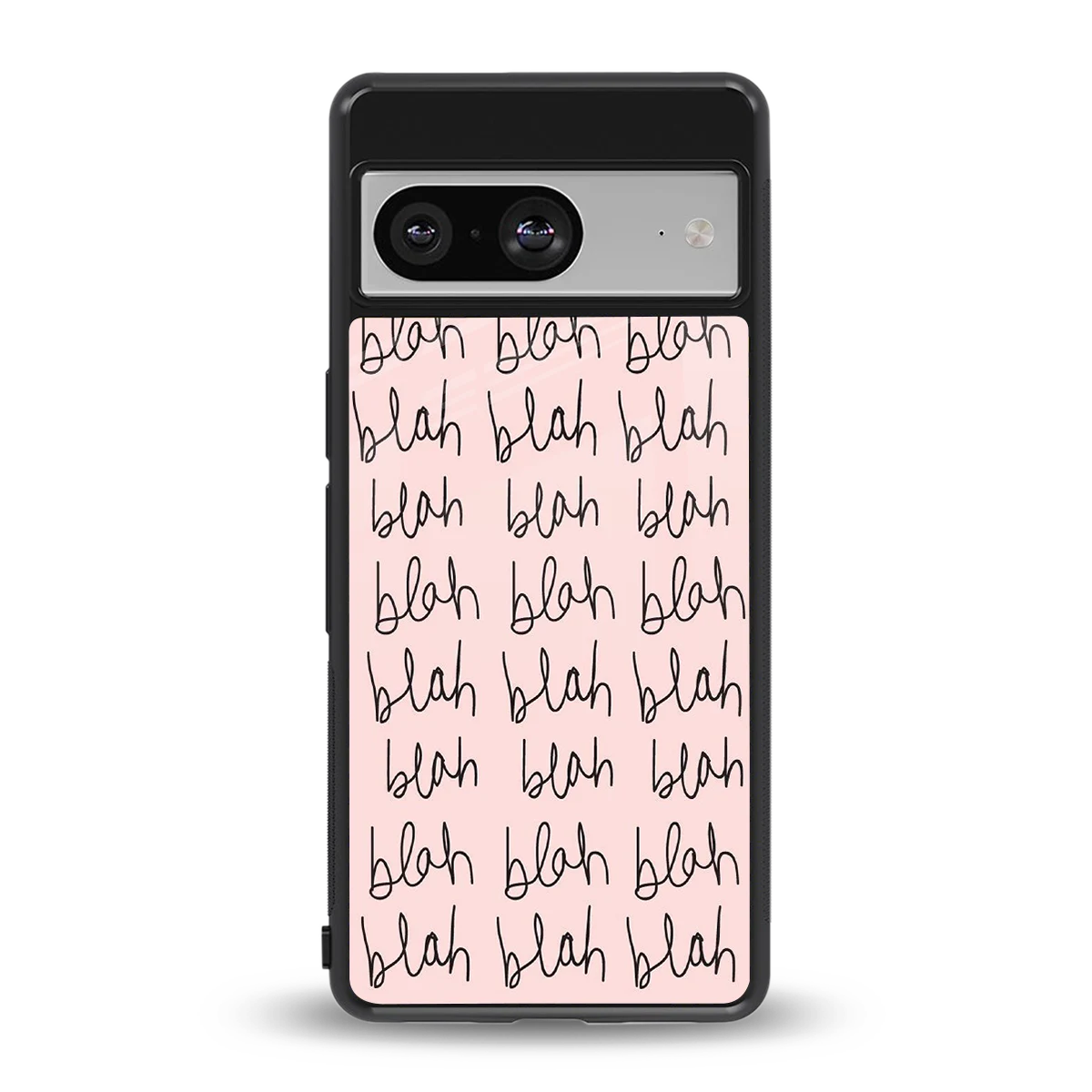 Blah Blah Blah back phone cover | glass case for google pixel 8