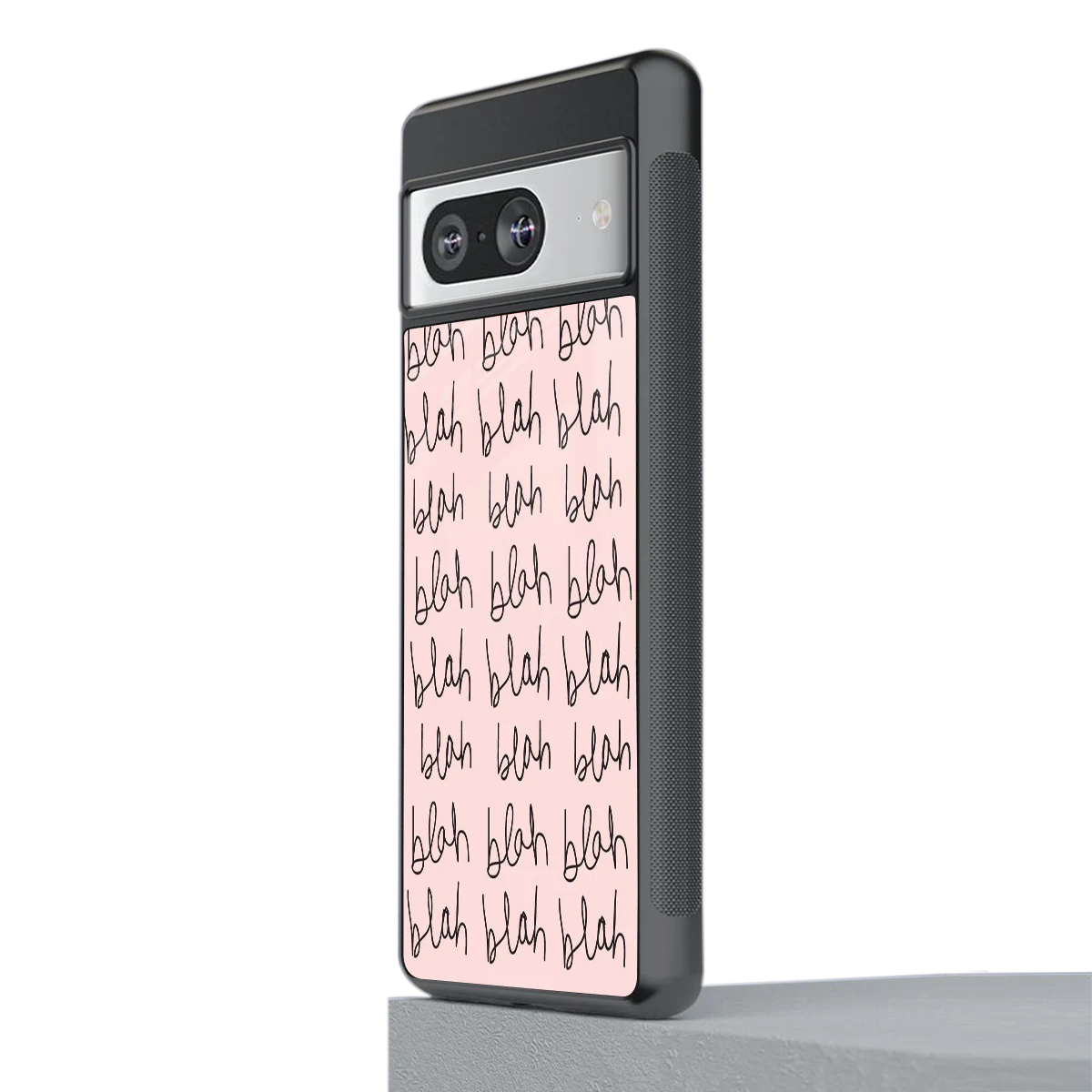 Blah Blah Blah stylish phone case for google pixel 8 | glossy glass and slim fit